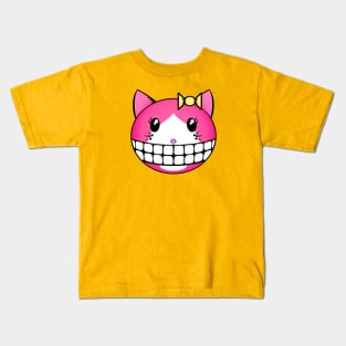 Pink Tuxie Cat Kids T-Shirt